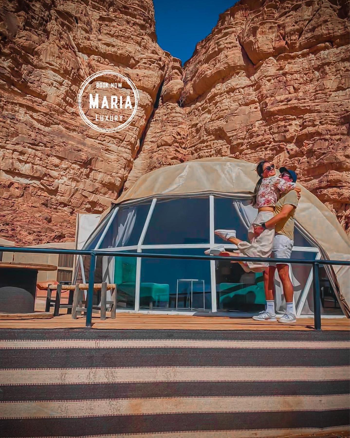 Rum Maria Luxury Camp & Bubble Rooms Wadi Rum Exterior foto